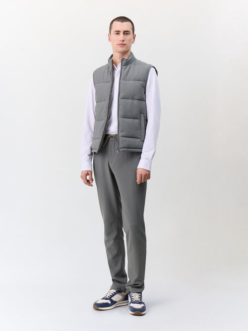 Doudoune sans manches en polyester recyclé kaki - Father & Sons   - 5 