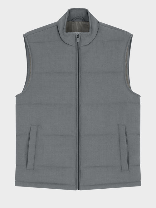 Doudoune sans manches en polyester recyclé kaki - Father & Sons   - 6 