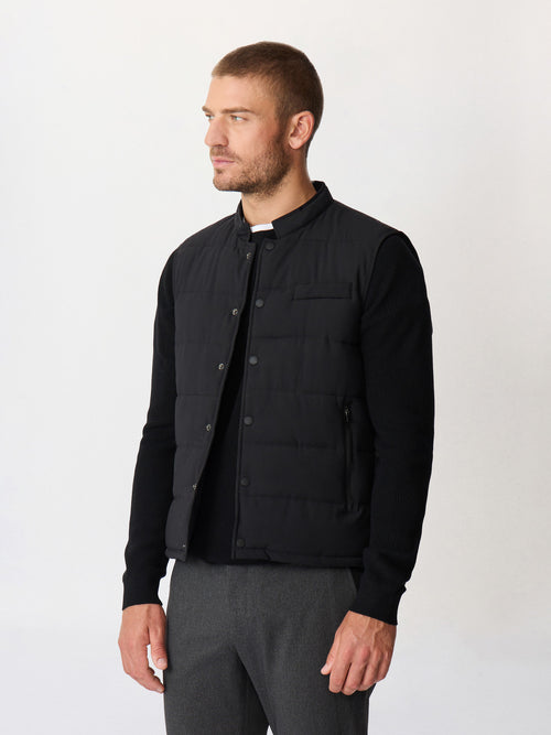 Doudoune sans manches noire - 1 - Father & Sons   - 2 