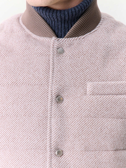 Doudoune sans manches marron réversible - Father & Sons   - 4 