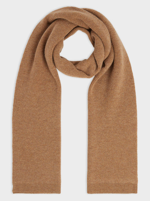 Echarpe en cachemire camel - 1 - Father & Sons   - 3 