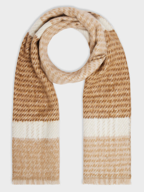Echarpe beige à rayures - 1 - Father & Sons   - 20 