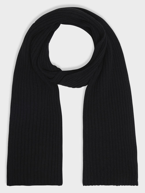 Echarpe en maille noire - Father & Sons   -  