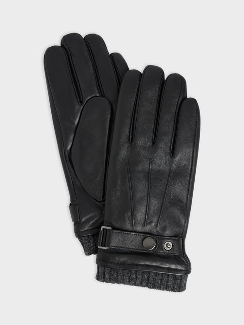 Gants en cuir noir - 1 - Father & Sons   - 6 