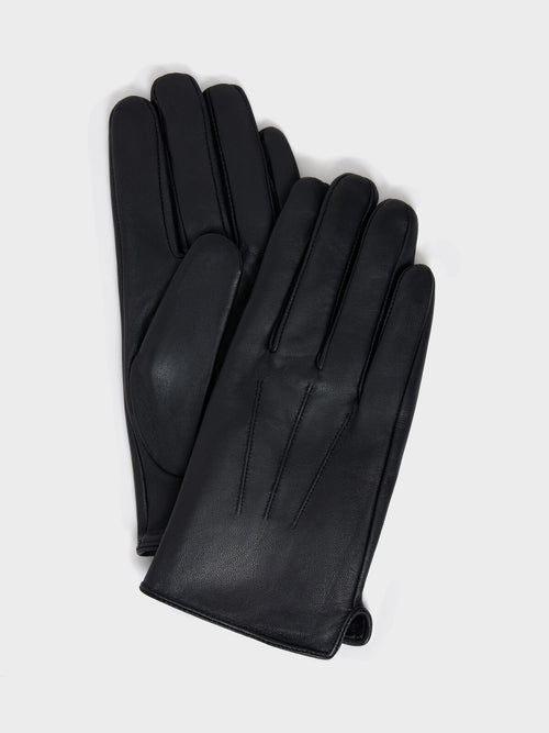 Gants en cuir noir - 1 - Father & Sons   - 6 