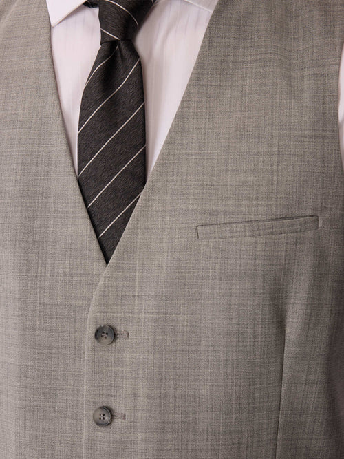Gilet de costume en laine grise - Father & Sons   - 3 
