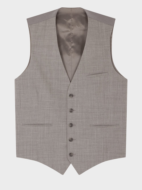 Gilet de costume en laine grise - Father & Sons   - 5 