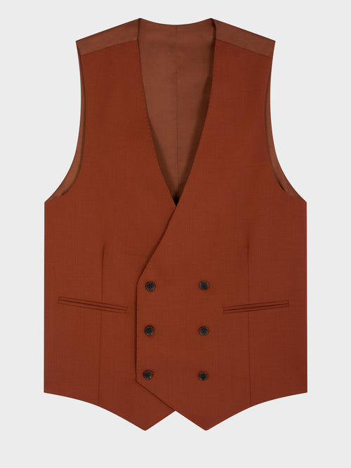 Ensemble de trois pièces de blouson marron et pantalon en toile Ensemble de trois pièces de blouson marron et pantalon en toile