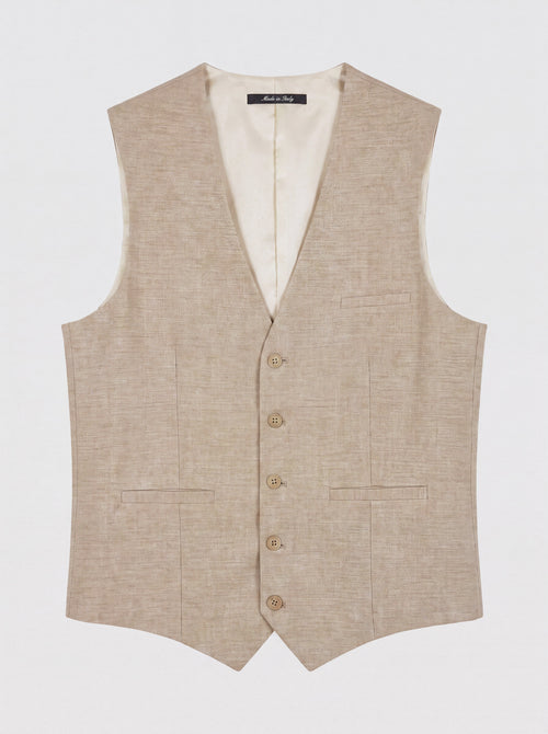 Gilet de costume beige - Father & Sons   -  