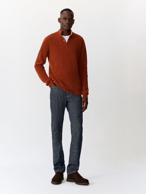Jean Josh regular en coton stretch bleu gris - Father & Sons   - 4 