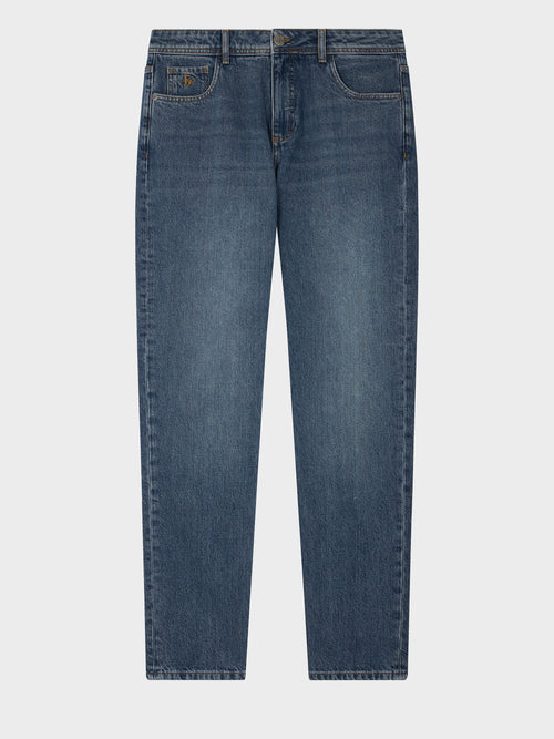 Jean Jack semi regular en coton bleu gris - Father & Sons   - 5 
