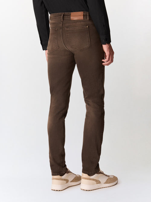 Jean Jody slim en coton stretch marron foncé - 2 - Father & Sons   - 14 