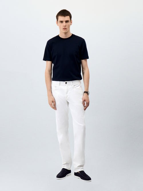 Jean Jack Regular en coton stretch blanc - Father & Sons   - 3 