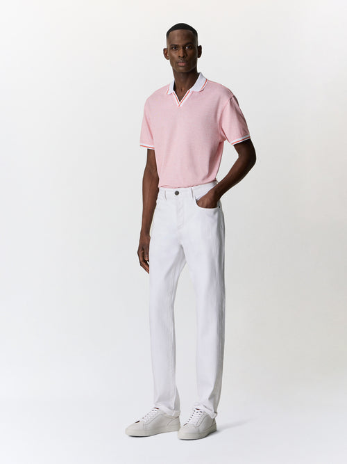 Jean Josh regular en coton stretch blanc - Father & Sons   - 4 