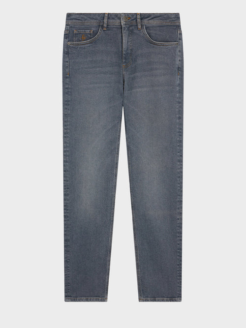 Jean Jody slim en coton stretch bleu gris - 1 - Father & Sons   - 3 