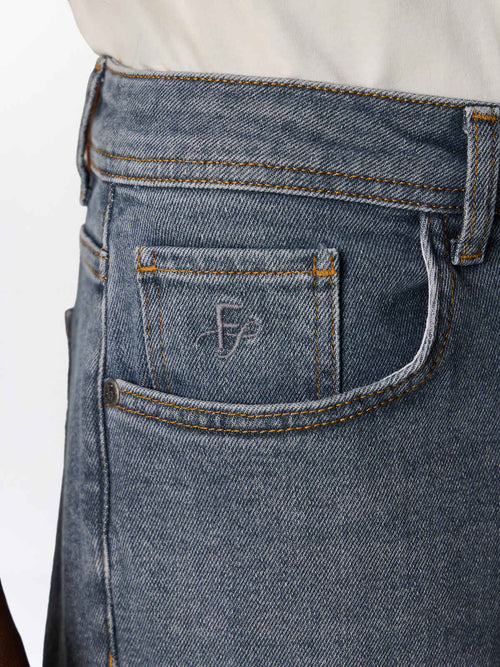 Jean Jody slim en coton stretch bleu gris - Father & Sons   - 3 