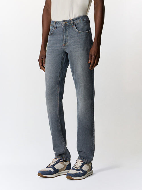 Jean Jody slim en coton stretch bleu gris - 1 - Father & Sons   - 18 