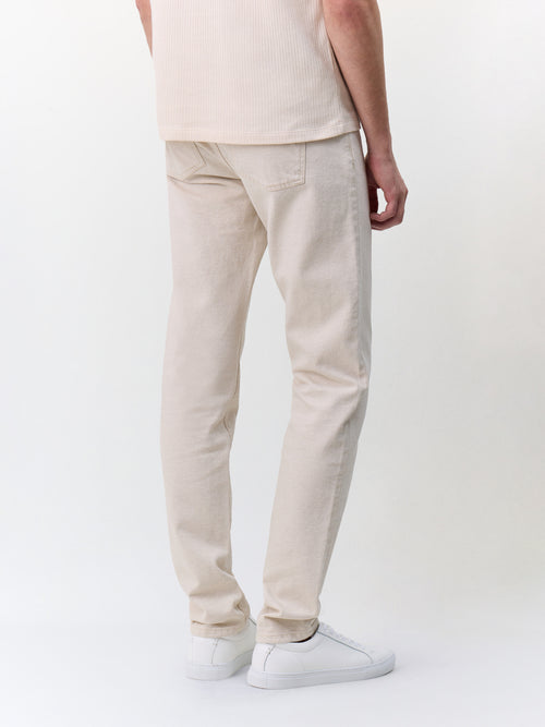 Jean Jody slim en coton stretch beige - 2 - Father & Sons   - 8 