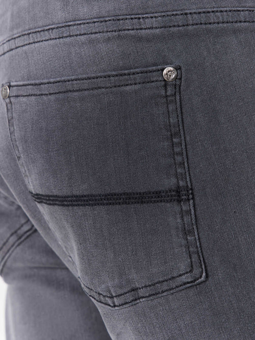 Jean Jody slim en coton mélangé gris - Father & Sons   - 3 
