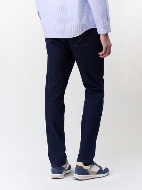Jean Jack semi regular en coton bleu indigo - 2 - Father & Sons   - 20 