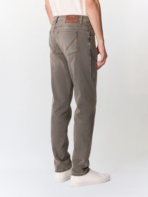 Jean Jack semi regular en coton stretch kaki - Father & Sons   - 2 