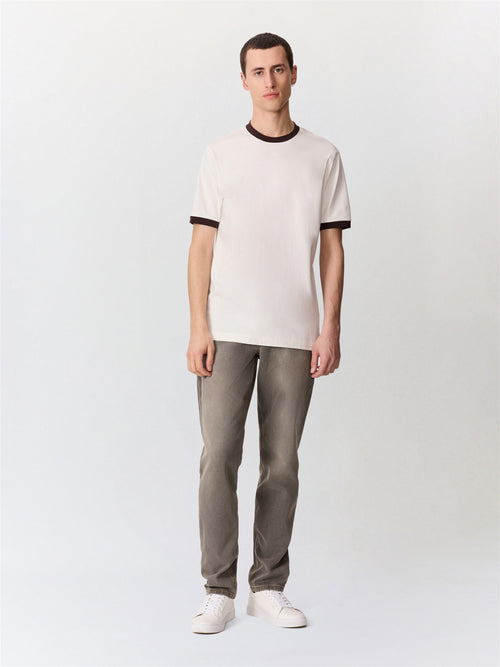 Jean Jack semi regular en coton stretch kaki - Father & Sons   - 4 