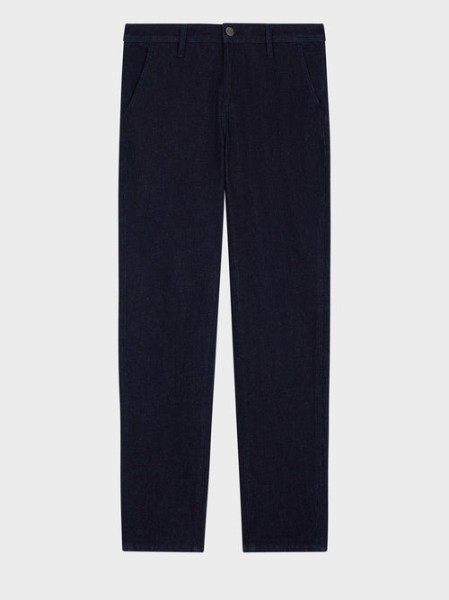 Jean Jim slim en coton stretch bleu marine - Father & Sons   - 5 