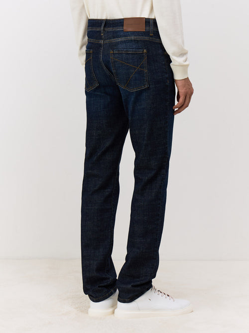 Jean Jack Regular en coton stretch bleu indigo - 2 - Father & Sons   - 15 
