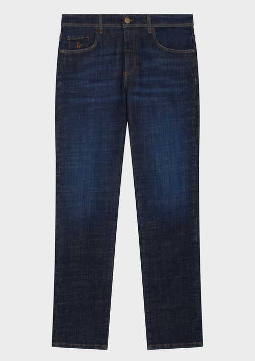 Jean Jack Regular en coton stretch bleu indigo - Father & Sons   - 7 