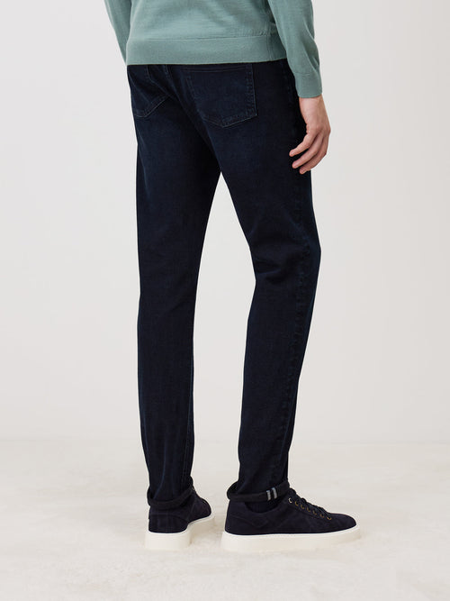 Jean Jody Slim en coton stretch bleu marine - 2 - Father & Sons   - 6 