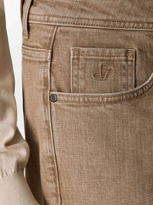 Jean Jody slim en coton stretch marron - Father & Sons   - 3 