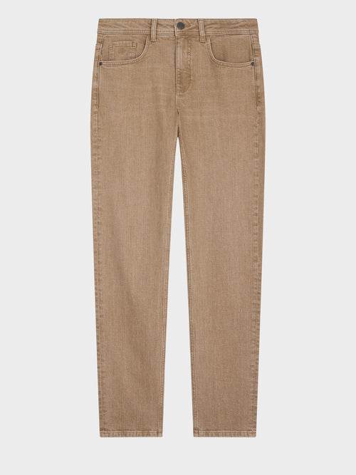 Jean Jody slim en coton stretch marron - Father & Sons   - 4 