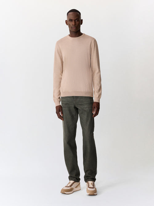 Jean Jack semi regular en coton kaki - Father & Sons   - 4 