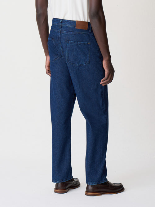 Jean Joey loose en coton bleu indigo - 2 - Father & Sons   - 14 