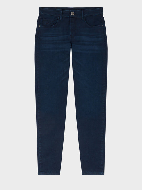 Jean Jody slim en coton stretch bleu marine - Father & Sons   - 1 