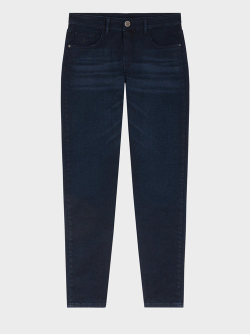 Jean Jody slim en coton stretch bleu marine - Father & Sons   - 5 