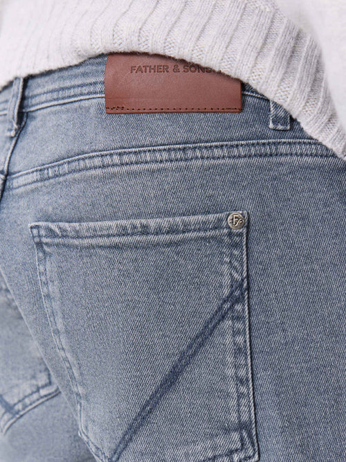 Jean Jack regular en coton stretch bleu gris - Father & Sons   - 3 
