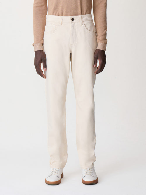 Jean Jack regular en coton stretch écru - 1 - Father & Sons   - 8 