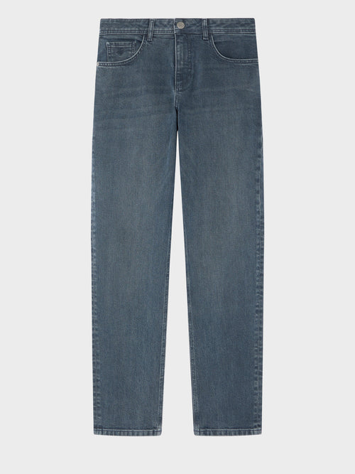 Jean Jack regular en coton stretch bleu marine - Father & Sons   - 4 