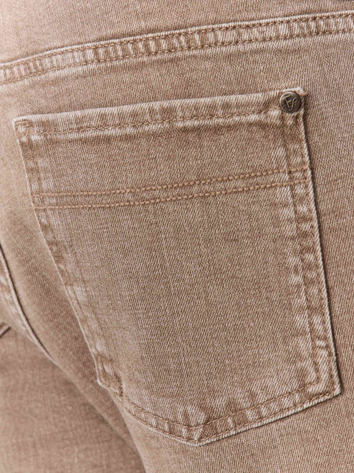 Jean Jody slim en coton stretch camel - Father & Sons   - 3 