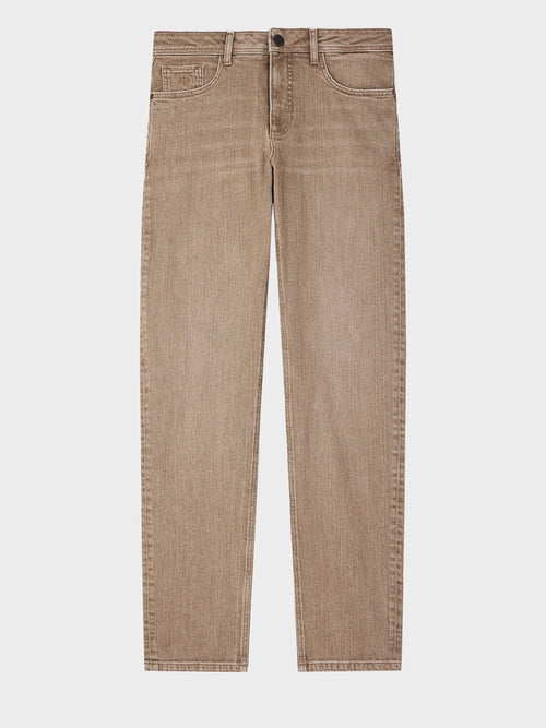 Jean Jody slim en coton stretch camel - Father & Sons   - 5 