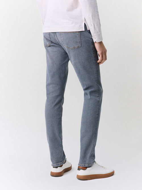 Jean Jody slim en coton stretch bleu gris - 2 - Father & Sons   - 2 