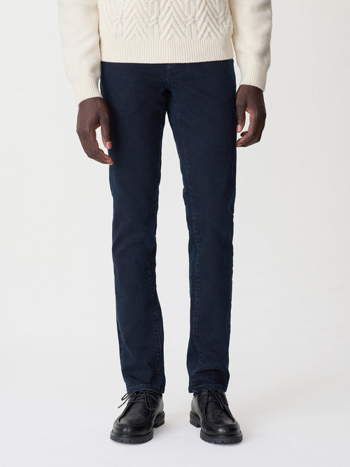 Jean Jim slim en coton stretch bleu marine - 1 - Father & Sons   - 20 