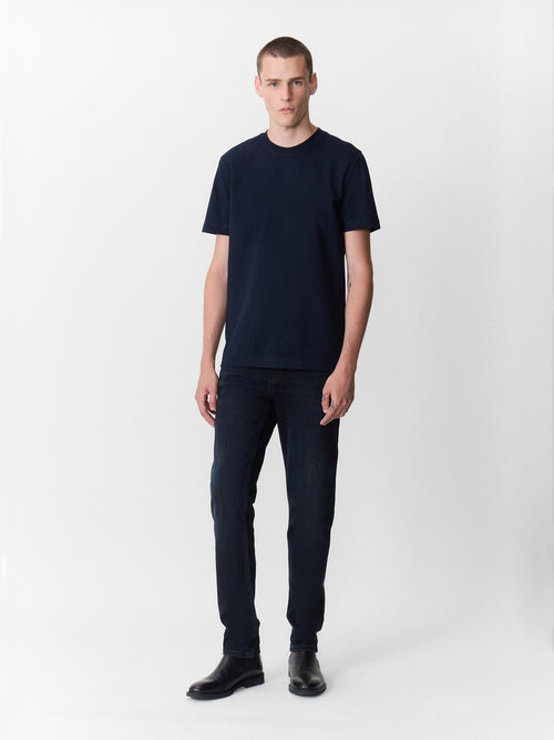 Jean Jody slim en coton stretch bleu marine - Father & Sons   - 4 