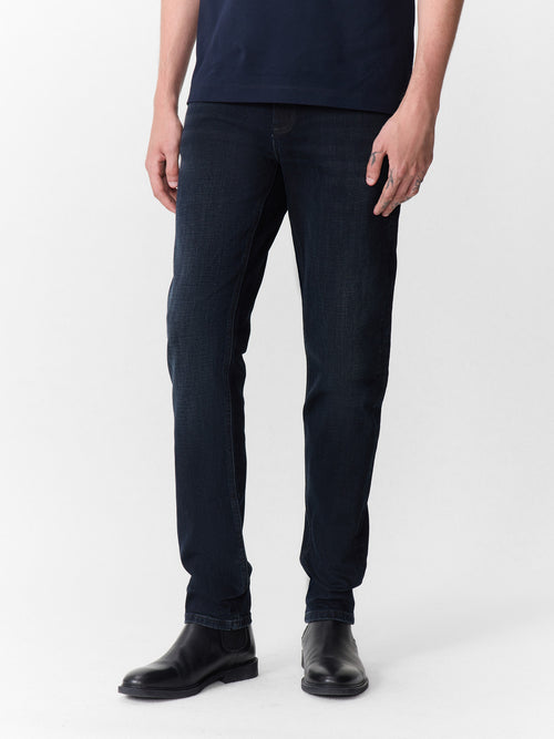 Jean Jody slim en coton stretch bleu marine - 1 - Father & Sons   - 7 
