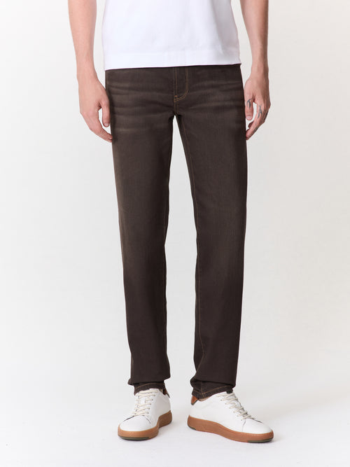Jean Jody slim en coton stretch marron - 1 - Father & Sons   - 10 