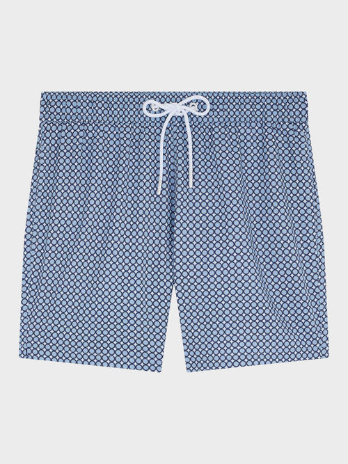 Maillot de bain à motif bleu jeans - Father & Sons   - 1 