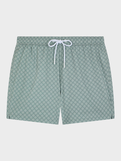 Maillot de bain kaki à motif - Father & Sons   - 1 