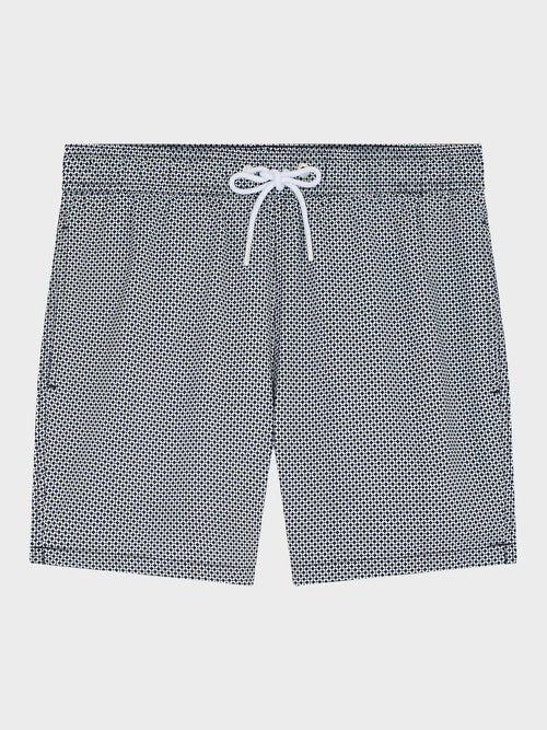 Maillot de bain à motif bleu marine - Father & Sons   - 1 