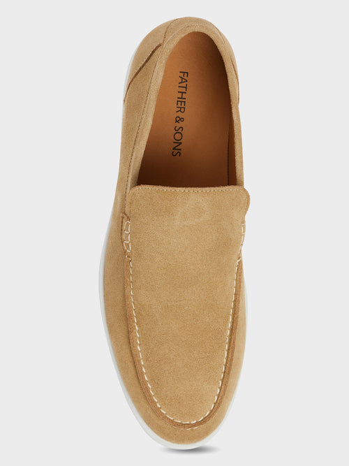 Mocassins en cuir nubuck beige - 2 - Father & Sons   - 15 